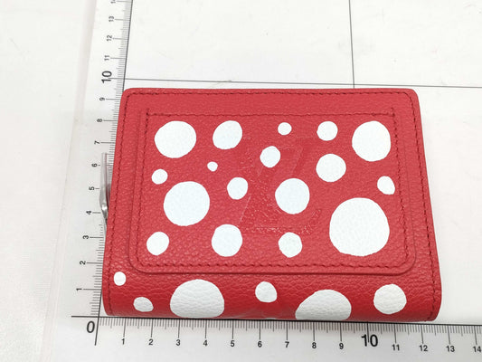 Louis Vuitton Monogram Empreinte Portefeuille Claire M82103 Wallet with New Film, Collaboration with Yayoi Kusama