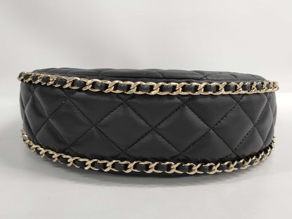 CHANEL Matelasse Hobo Crescent Moon Chain Shoulder Bag