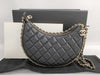 CHANEL Matelasse Hobo Crescent Moon Chain Shoulder Bag