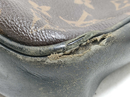 LOUIS VUITTON Monogram Louis Vuitton Macassar 2-Piece Set Second Bag