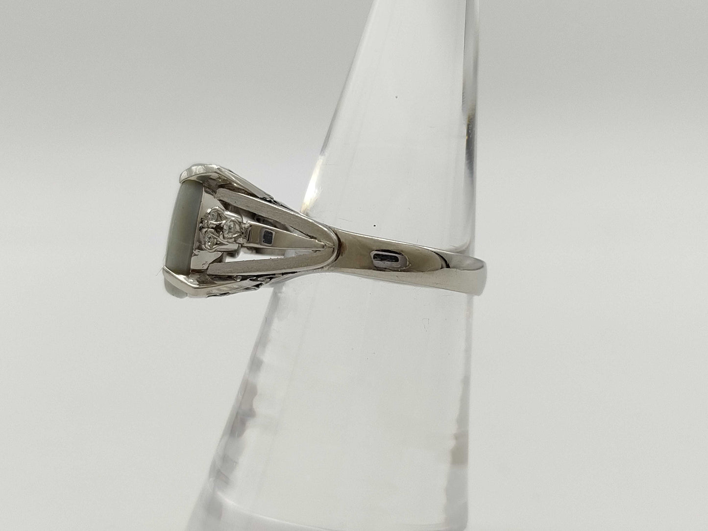 OP 2.63ct D 0.12ct PT900 7.2g Ring 