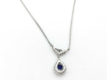S 0.67ct D 0.61ct PT850 6.2g Necklace 