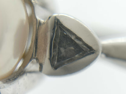 Pearl diameter: approx. 8.5mm, D0.15ct, PT900, 6.3g, Ring 