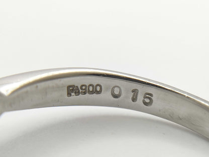 Pearl diameter: approx. 8.5mm, D0.15ct, PT900, 6.3g, Ring 