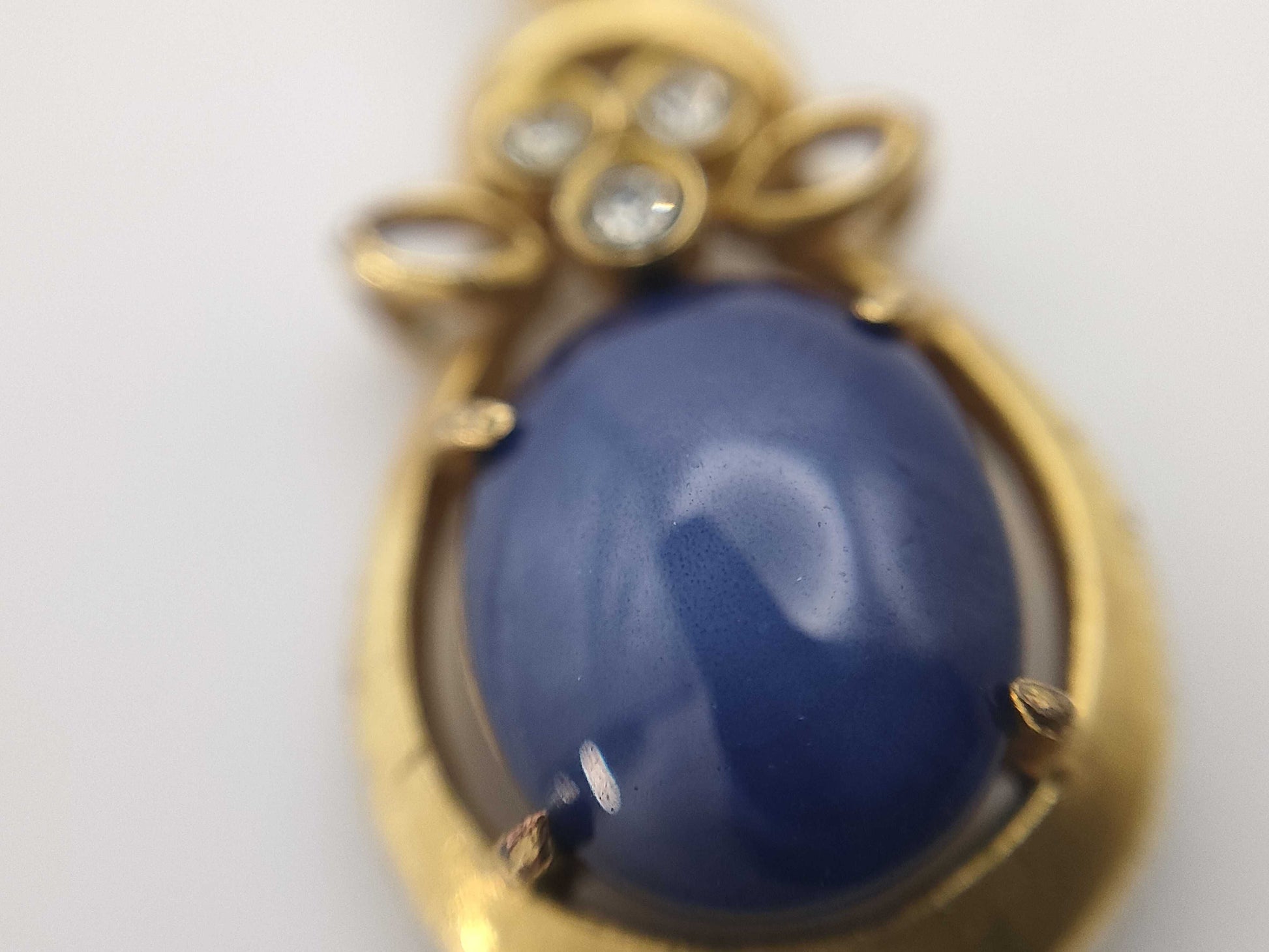 Colored Stone, Transparent Stone, Metal, 4.5g Necklace 