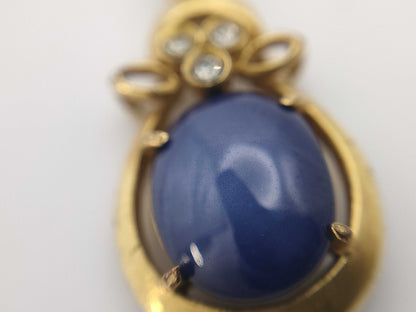 Colored Stone, Transparent Stone, Metal, 4.5g Necklace 