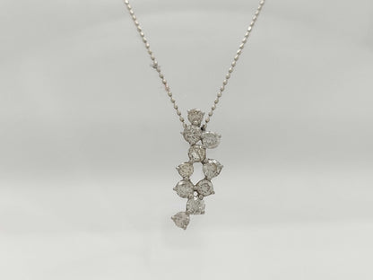 D1.20ct PT900/K18WG 3.4g Necklace 