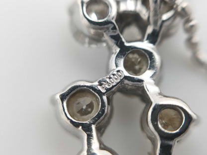 D1.20ct PT900/K18WG 3.4g Necklace 