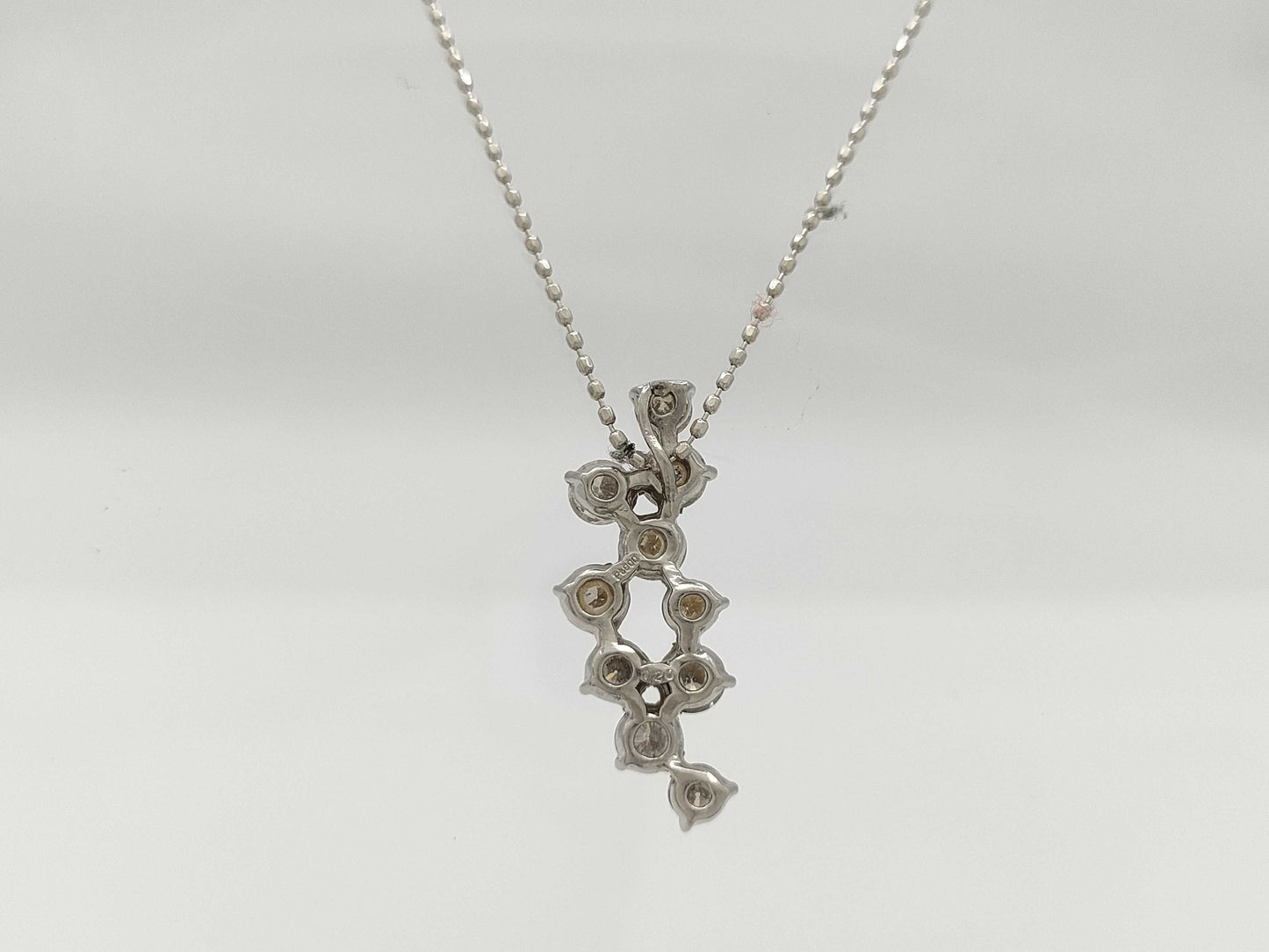 D1.20ct PT900/K18WG 3.4g Necklace 