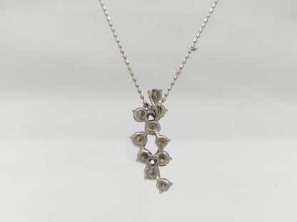 D1.20ct PT900/K18WG 3.4g Necklace 