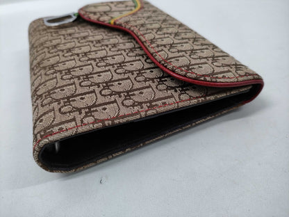 Dior Rasta Saddle Trotter Planner Cover, Brown Canvas