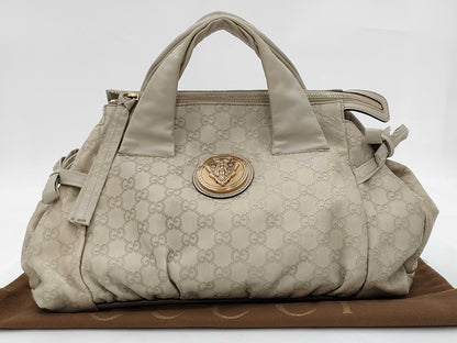 GUCCI GUCCI Hysteria Handbag GG Shimmer Leather Handbag