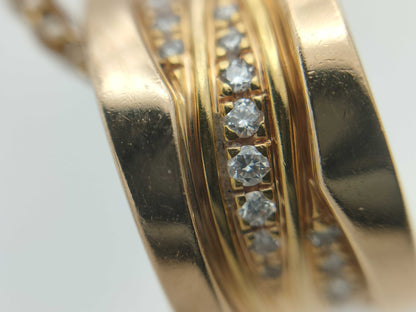 BVLGARI B.zero1 Legend Diamond Necklace in YG and Au750, 12.7g 