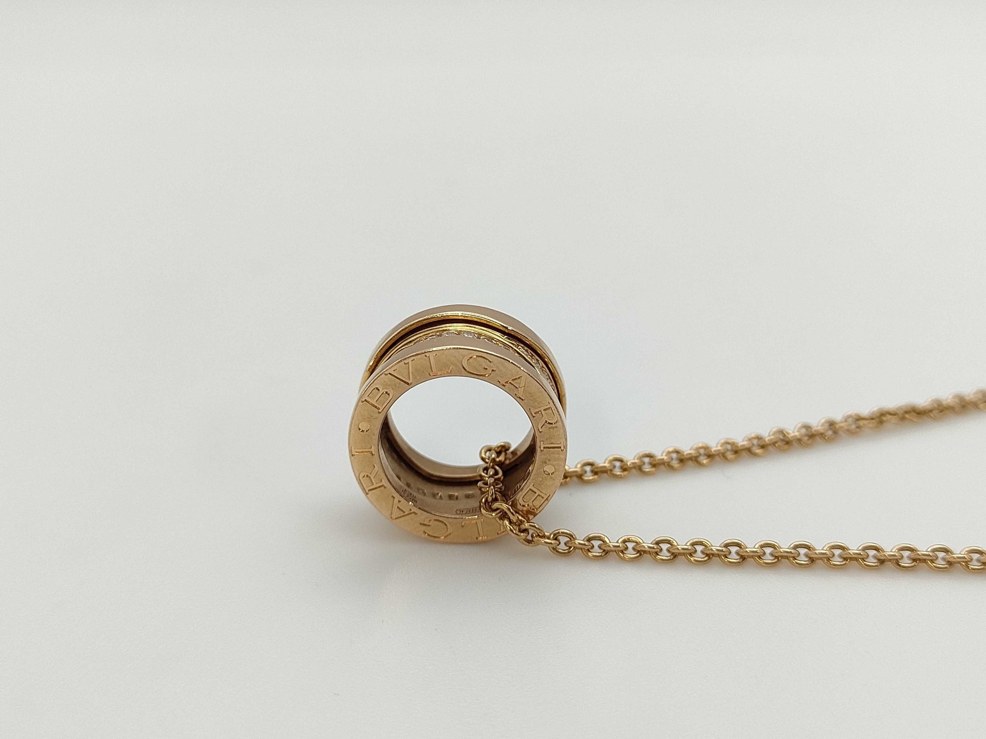 BVLGARI B.zero1 Legend Diamond Necklace in YG and Au750, 12.7g 