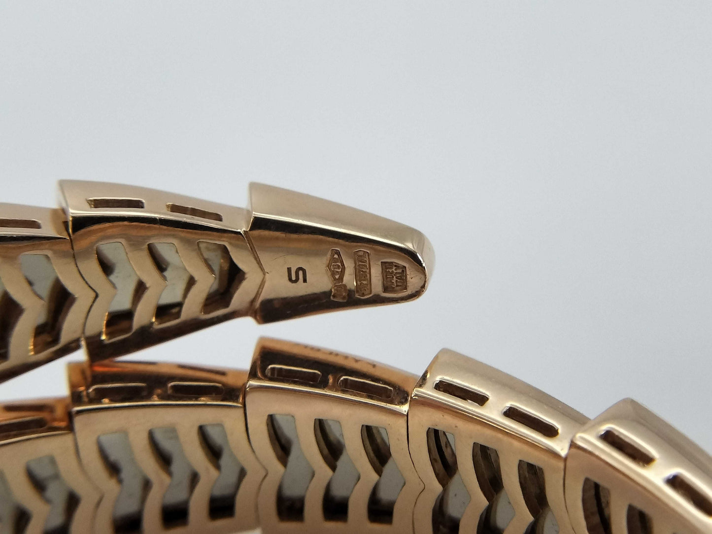 BVLGARI Serpenti S Bracelet with Diamonds, 750, 54.8g 