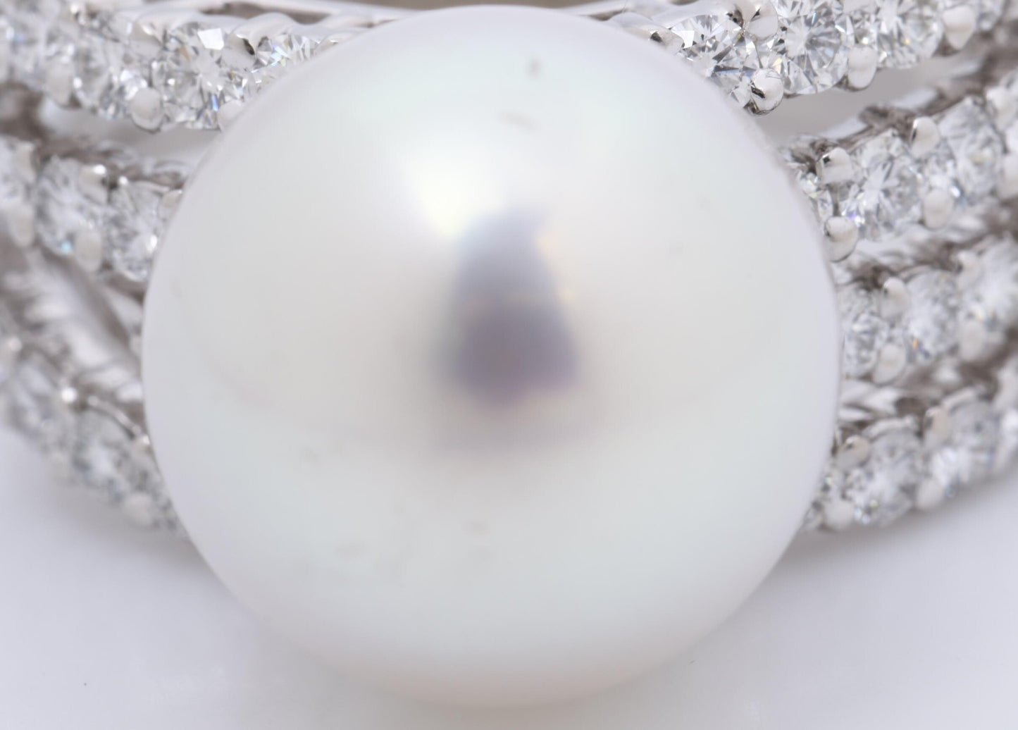 TASAKI Pearl Ring, 1.19ct, 13.3mm Diameter, PT900, 17.7g 
