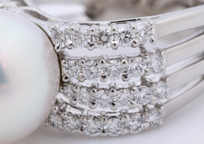 TASAKI Pearl Ring, 1.19ct, 13.3mm Diameter, PT900, 17.7g 