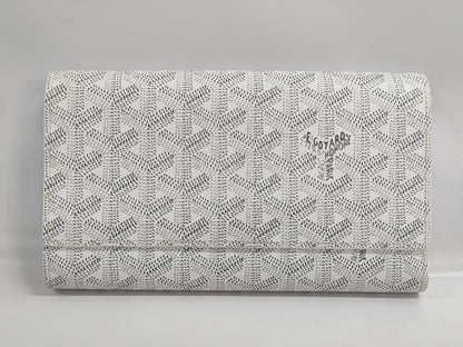 GOYARD Tri-fold Long Wallet White Wallet
