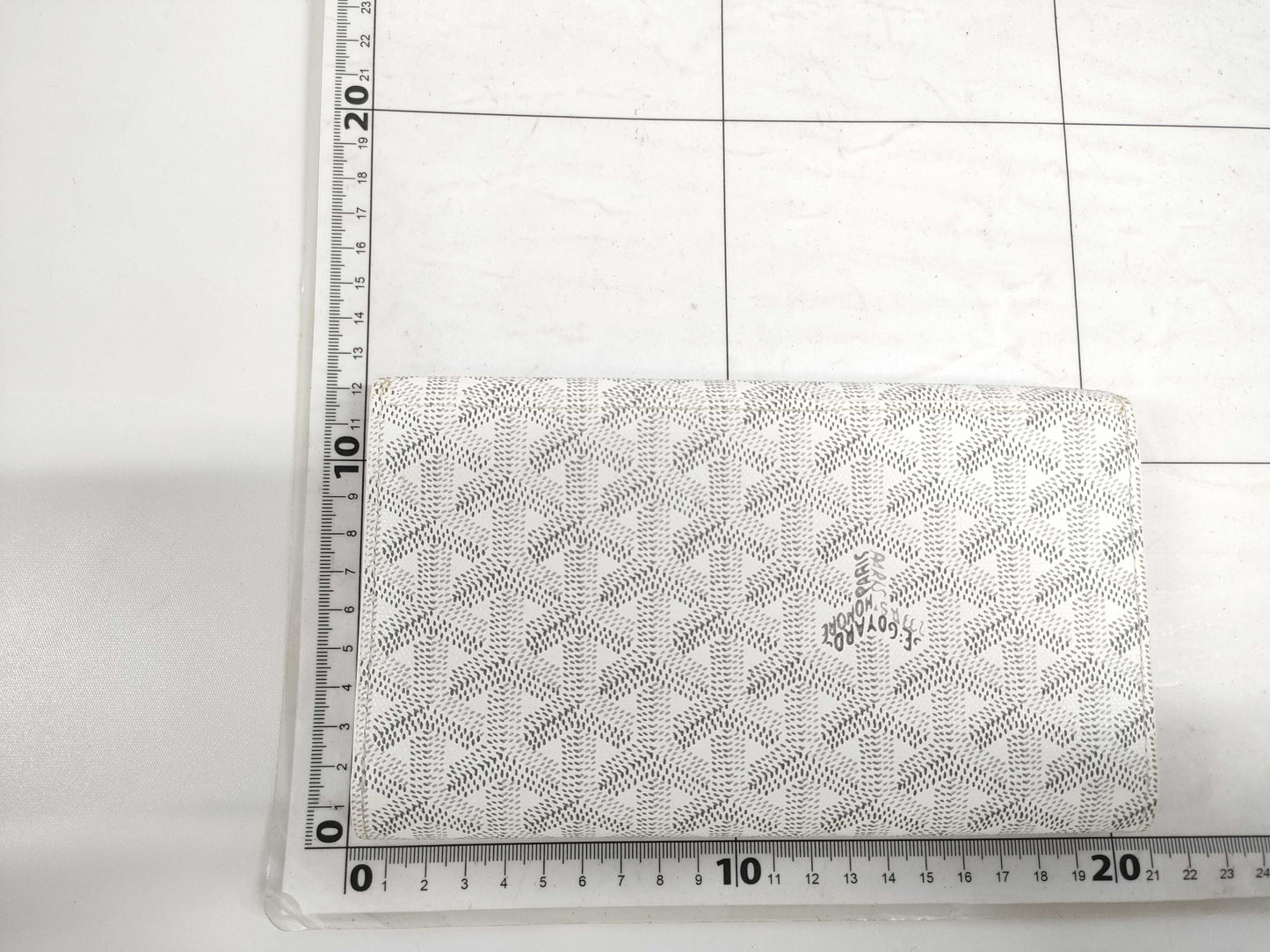 GOYARD Tri-fold Long Wallet White Wallet