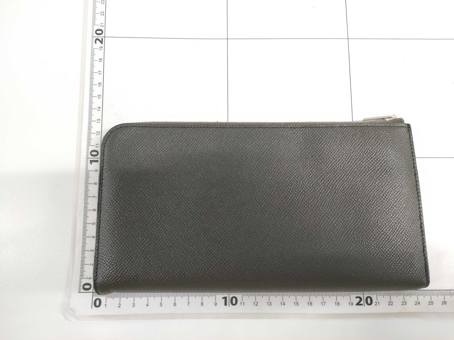 HERMES Zip Long Wallet A Stamp Wallet