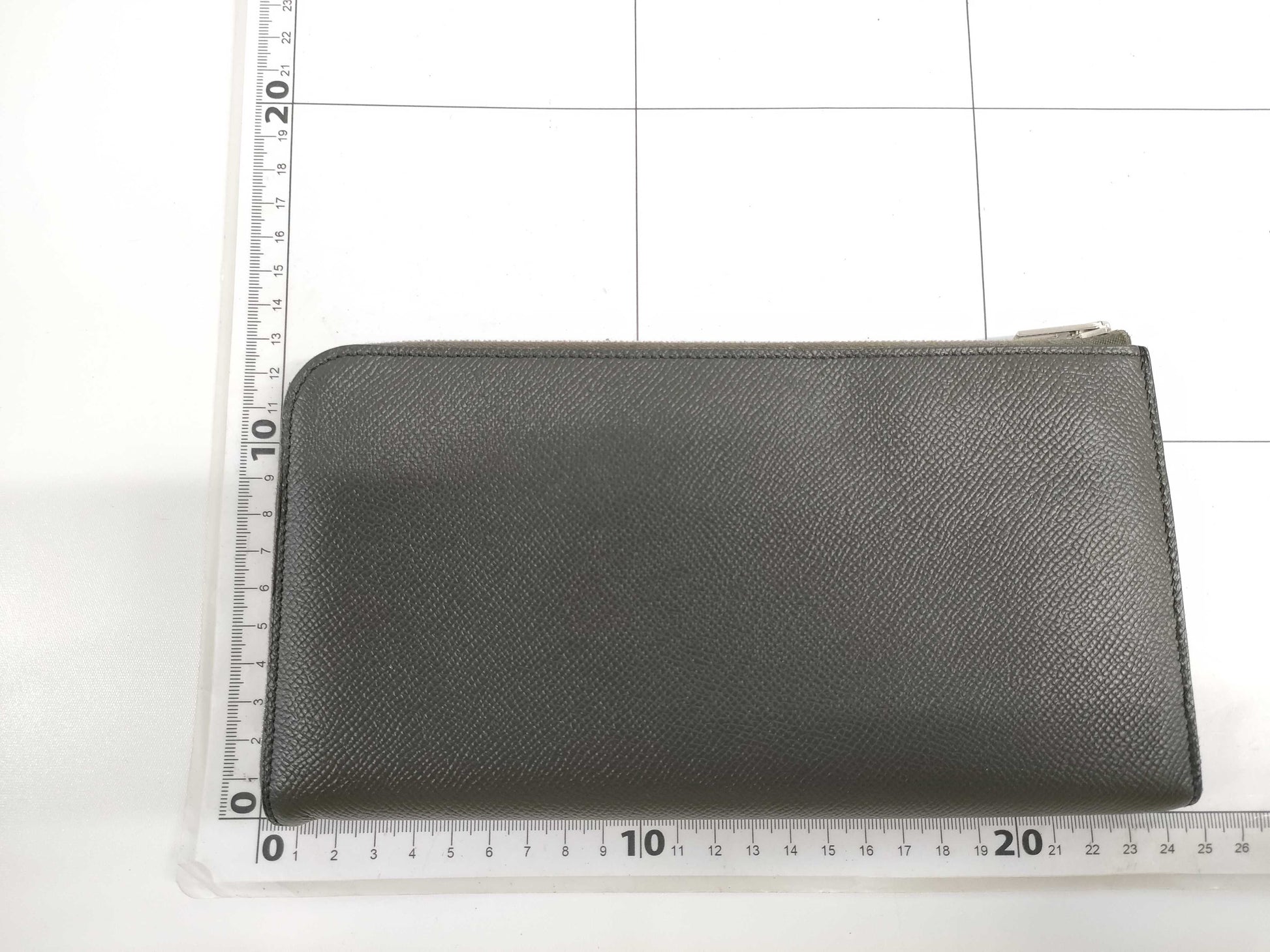 HERMES Zip Long Wallet A Stamp Wallet