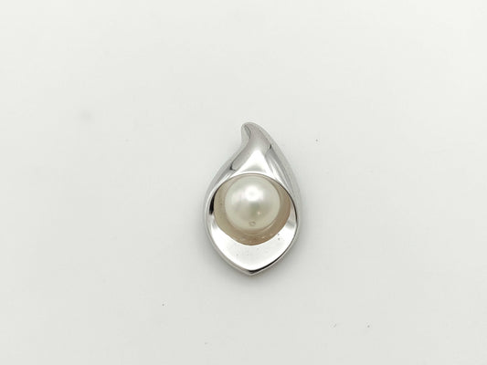 TASAKI Pearl Pendant Top, Diameter approx. 6.3mm, Sterling Silver, 2.5g 