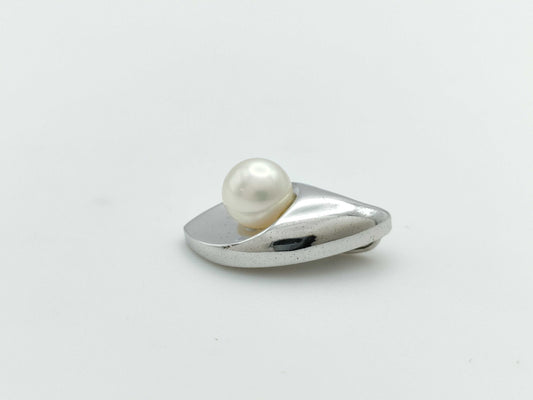 TASAKI Pearl Pendant Top, Diameter approx. 6.3mm, Sterling Silver, 2.5g 
