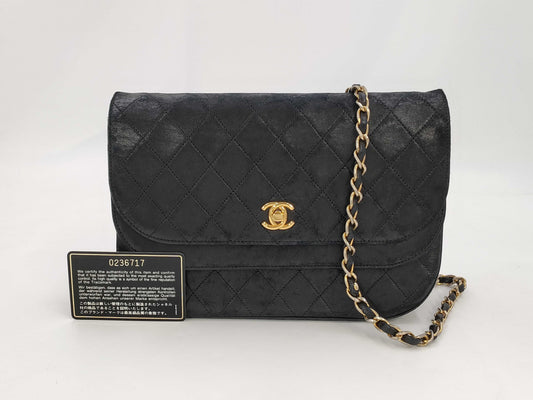 CHANEL CHANEL Double Flap Matelasse Shoulder Bag Lambskin Gold Hardware Shoulder Bag