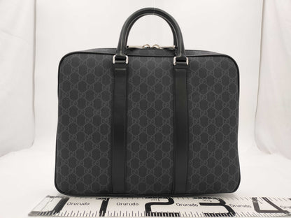 GUCCI GUCCI GG Black Medium Briefcase Business Bag 792077 Business Bag