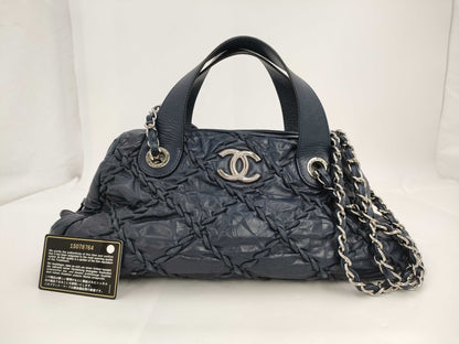 CHANEL CHANEL In the Mix/Ultra Stitch Handbag, Vintage Calf Leather, 2-Way, Chain Shoulder Strap, Silver Hardware, 31 Rue Cambon Handbag