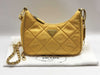 PRADA PRADA Shoulder Bag 1BC204 Yellow Quilted Shoulder Bag