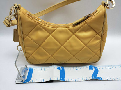 PRADA PRADA Shoulder Bag 1BC204 Yellow Quilted Shoulder Bag
