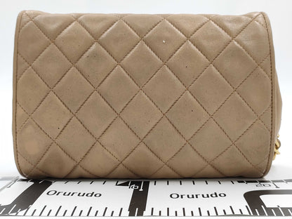 CHANEL Gripoa Shoulder Bag, Beige, Green, and Multicolor, Gold Hardware/Mini Size Shoulder Bag