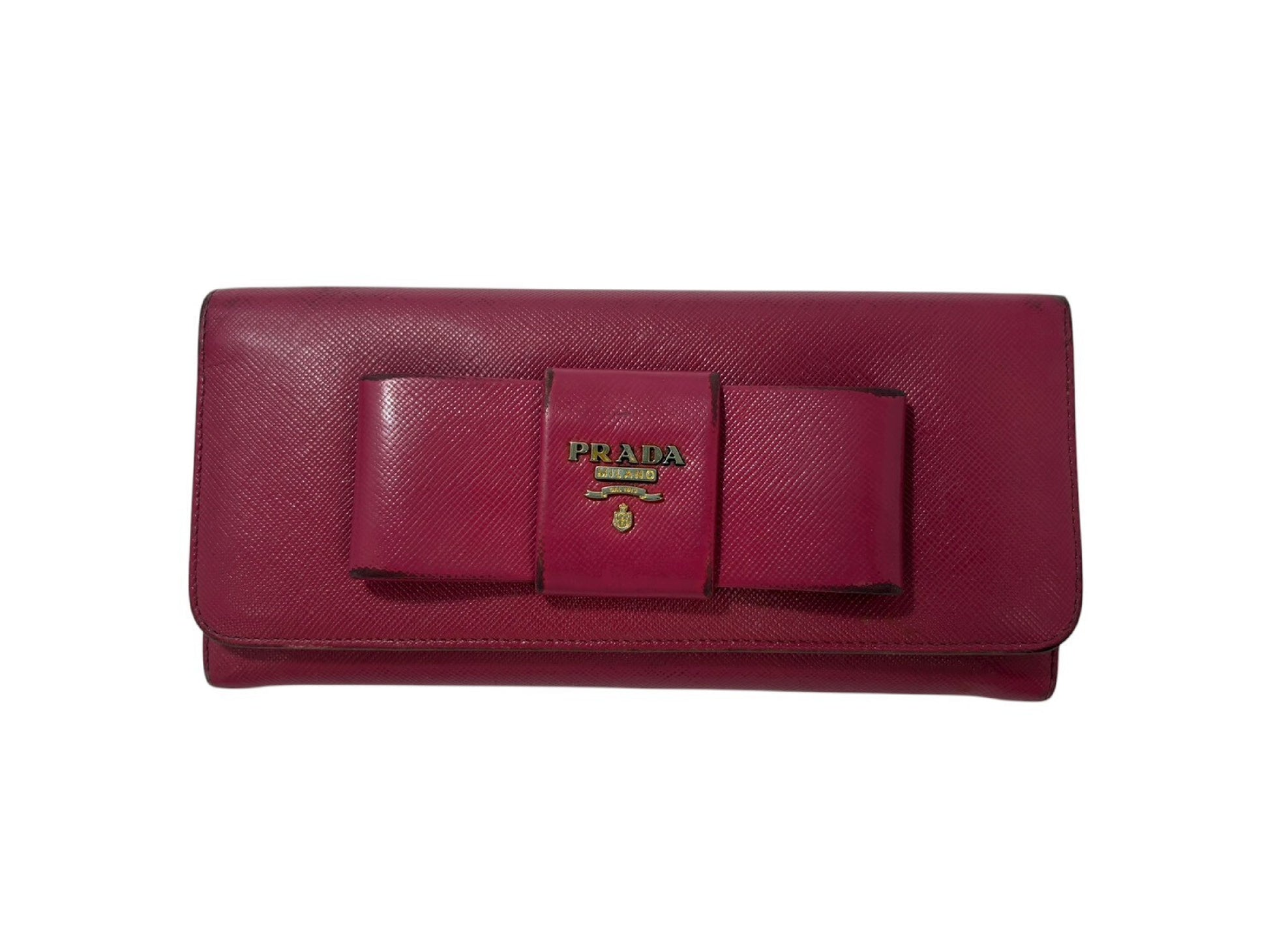 PRADA Ribbon Motif Long Wallet