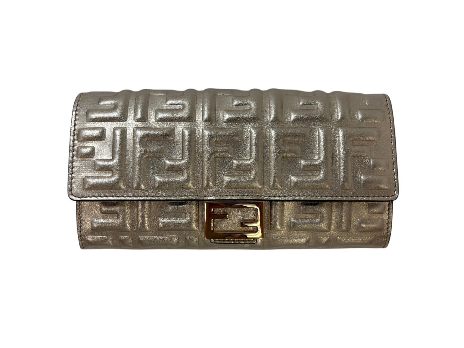 FENDI Pink Gold Long Wallet