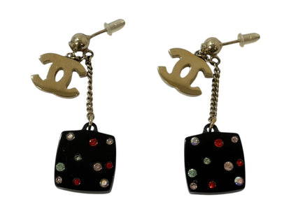 CHANEL 04A Mirror Motif Earrings