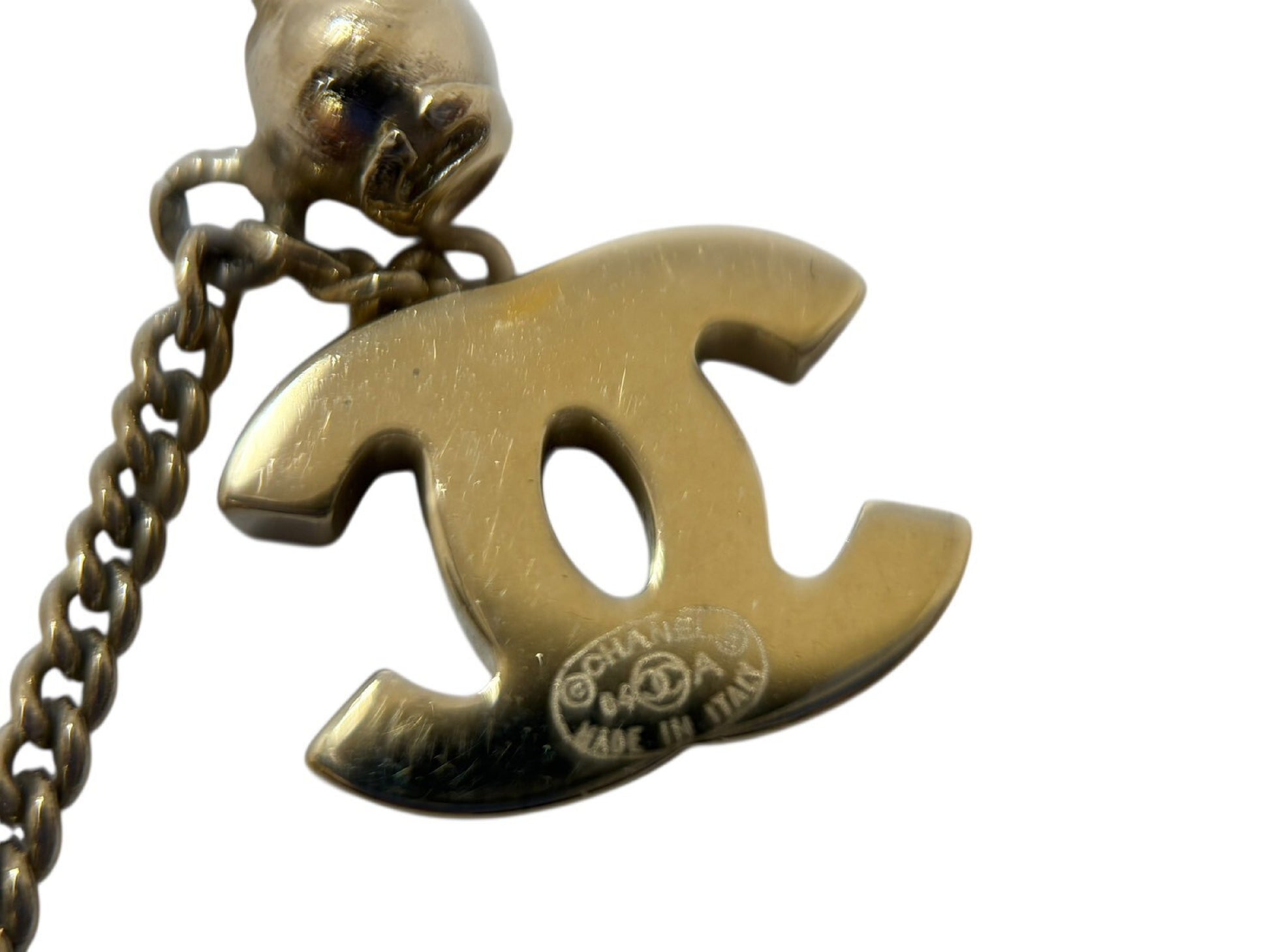 CHANEL 04A Mirror Motif Earrings