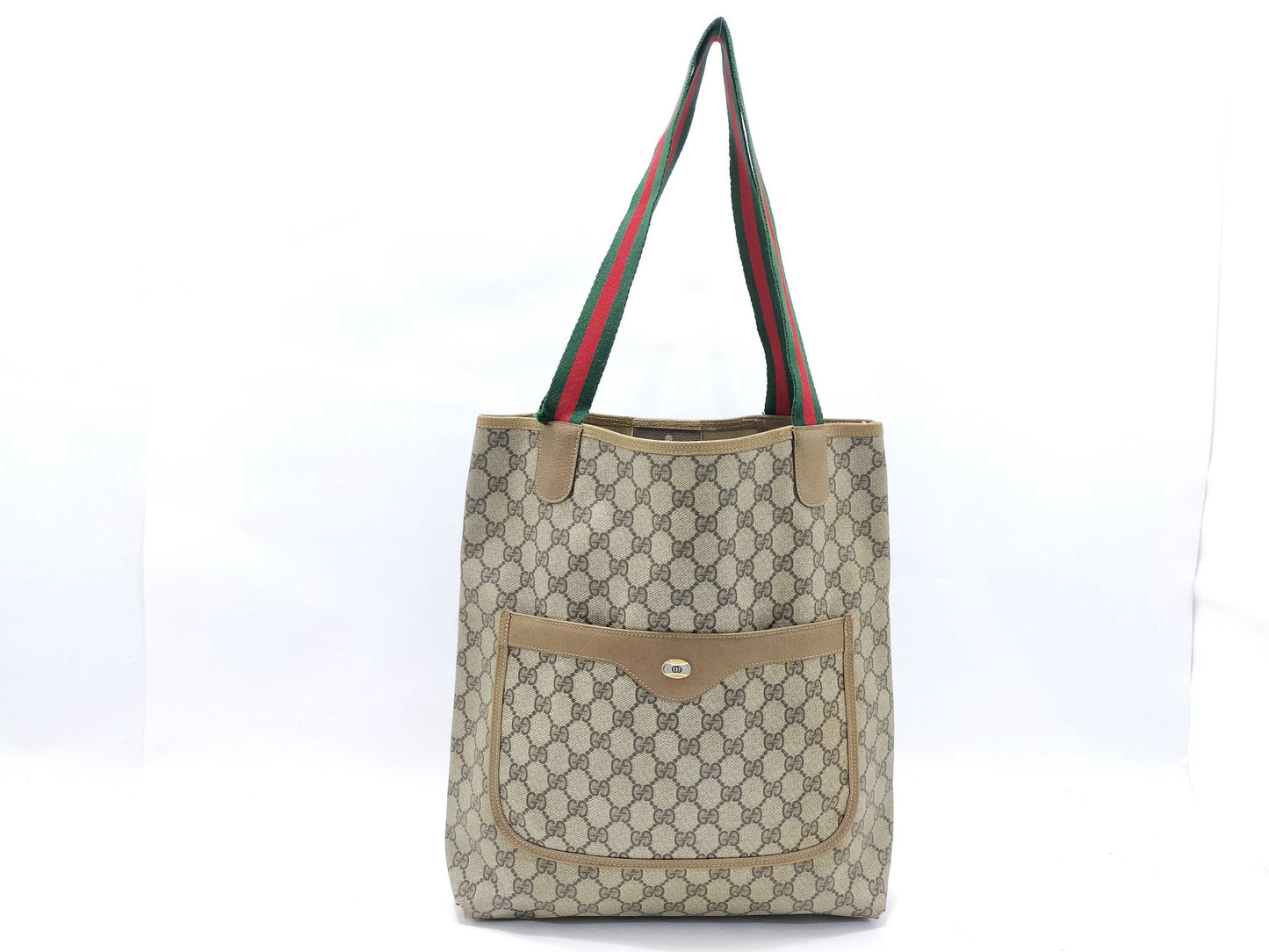GUCCI Old GUCCI Gucci Tote Bag Old Gucci Sherry Line Tote Bag