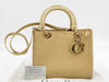 Dior Christian Dior Trotter Lady Dior Leather 2-Way Yellow Handbag