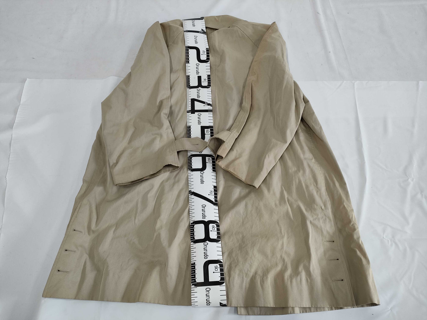 CHANEL Stained Collar Coat Long Length size38