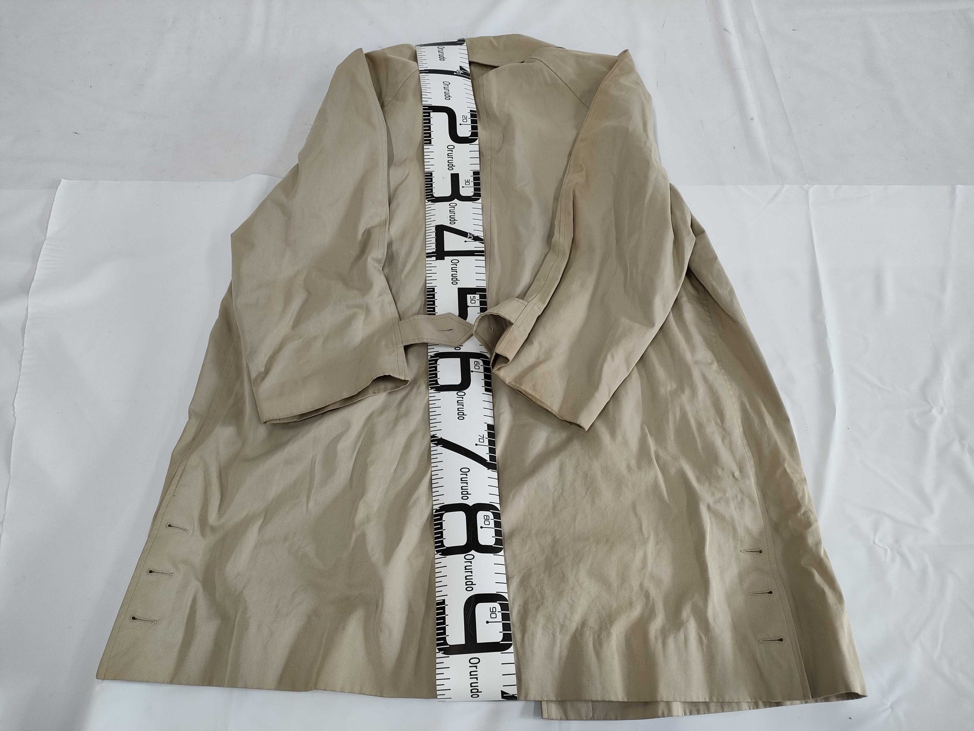 CHANEL Stained Collar Coat Long Length size38