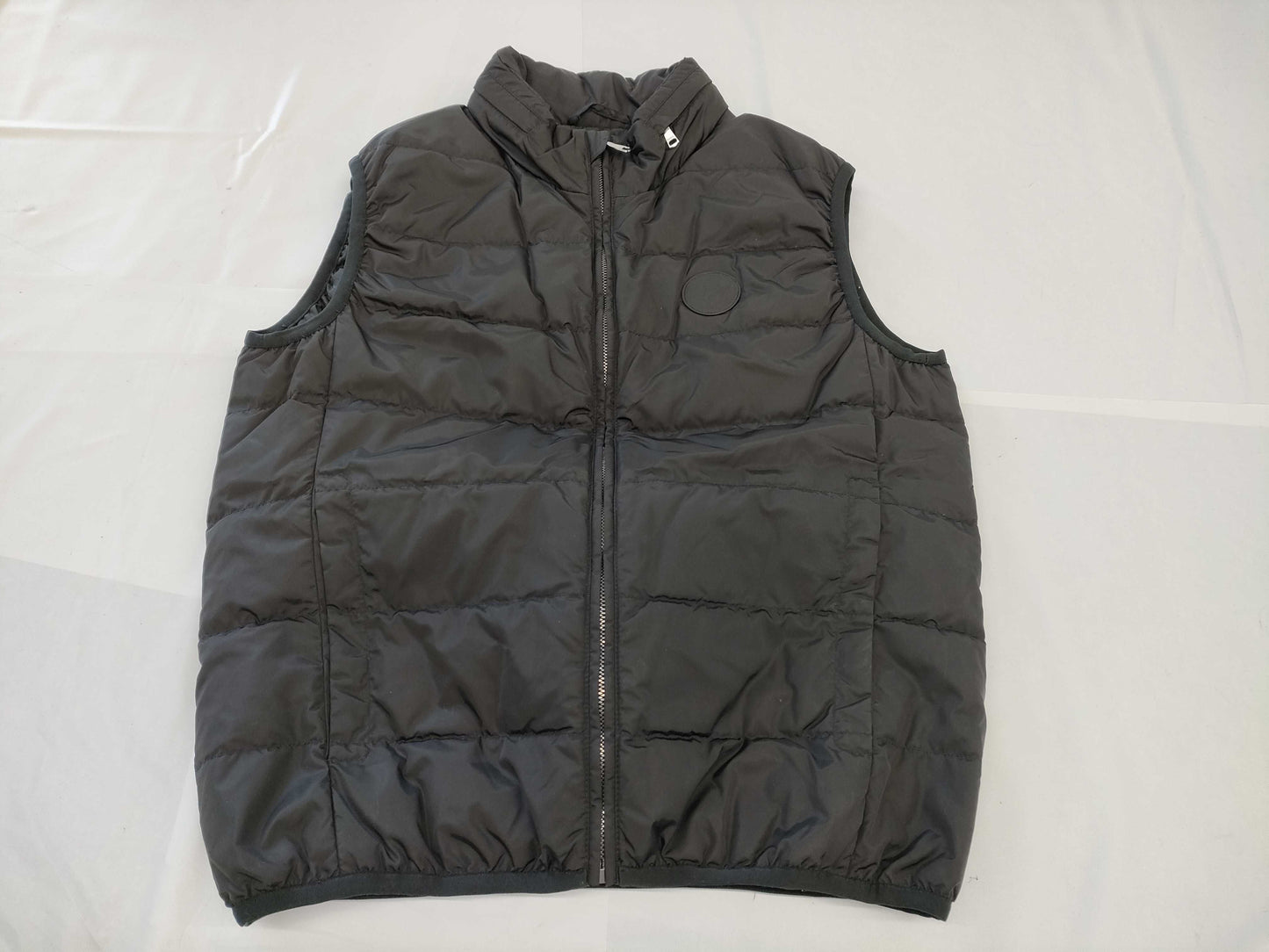 GUCCI GG Black Down Vest, Size 48