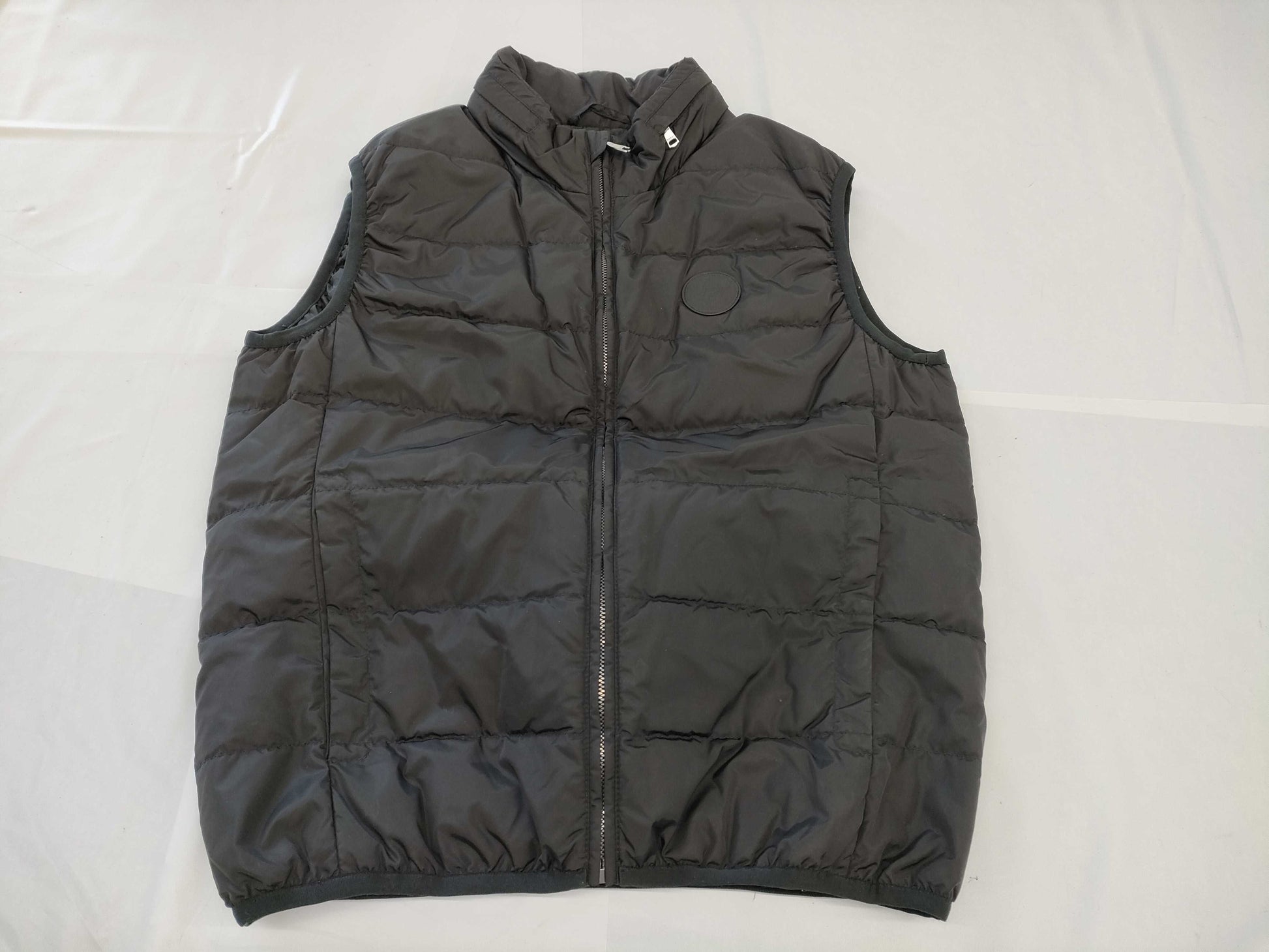 GUCCI GG Black Down Vest, Size 48