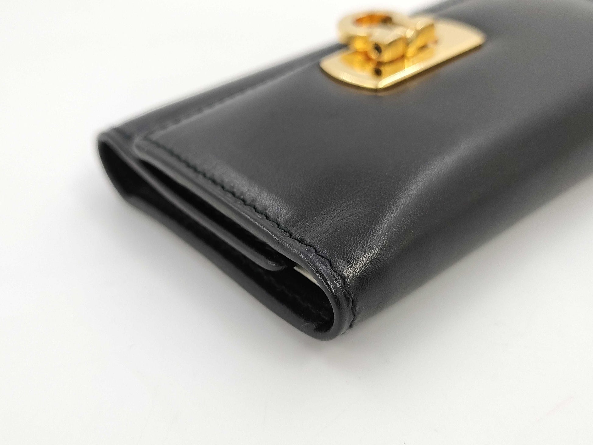 Salvatore Ferragamo Box Calf Key Case/Key Holder