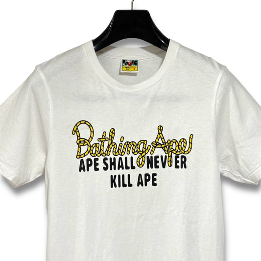 A BATHING APE Short Sleeve T-Shirt Champion Logo Tee Champion Logo Size S Shoulder 42cm x Sleeve 21cm x Width 46cm x Length 60cm T-shirt