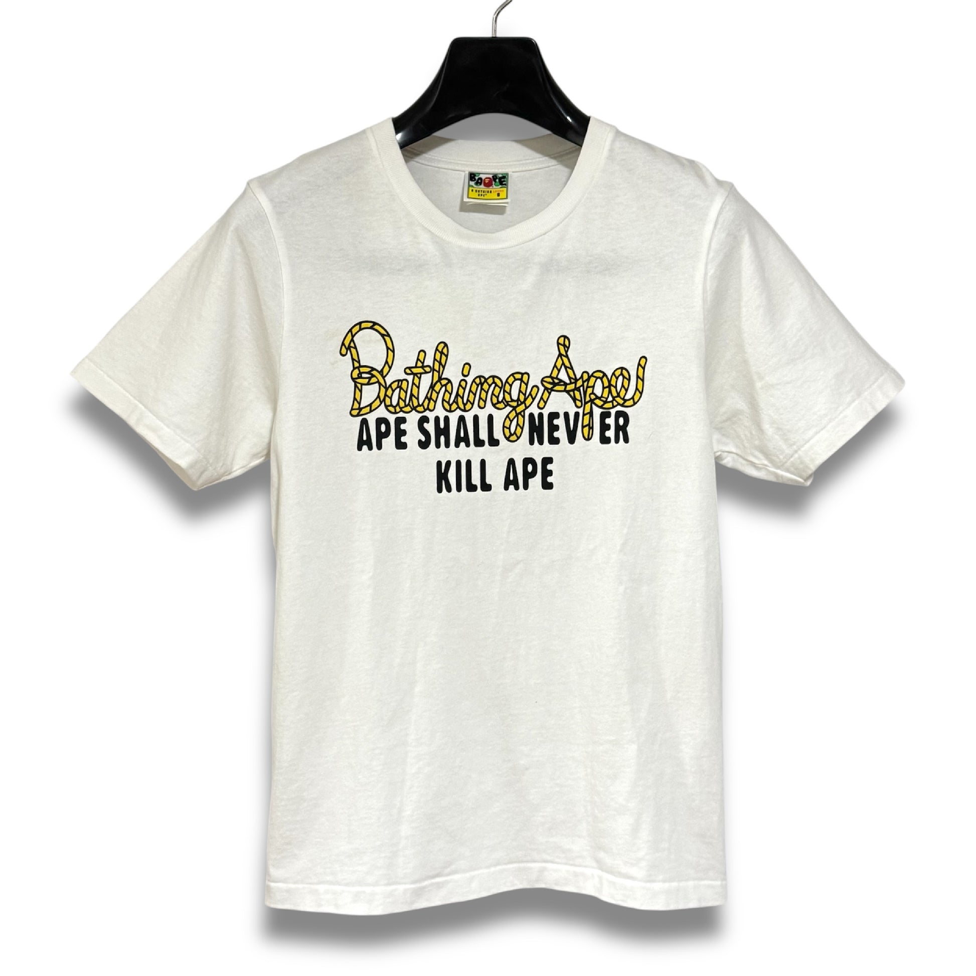 A BATHING APE Short Sleeve T-Shirt Champion Logo Tee Champion Logo Size S Shoulder 42cm x Sleeve 21cm x Width 46cm x Length 60cm T-shirt