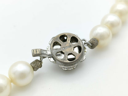 Pearl diameter approximately 8.4mm-8.9mm, Sterling Silver, 46.0g, Necklace 