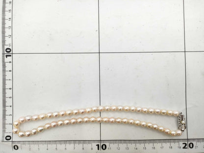 Pearl diameter approximately 6.6mm-6.9mm, Sterling Silver, 25.2g, Necklace 