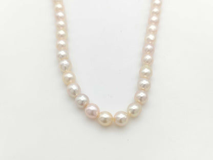 Pearl diameter approximately 6.6mm-6.9mm, Sterling Silver, 25.2g, Necklace 