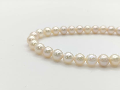 Pearl diameter approximately 7.0mm-7.2mm, Sterling Silver, 31.9g, Necklace 